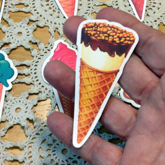 Stickers for cellphones, laptops, lockers, crafting, scrapbooks,ice cream cones - Picture 4 of 5